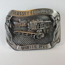 Massey Ferguson Winter 1985 Limited Edition Vintage Metal Belt Buckle