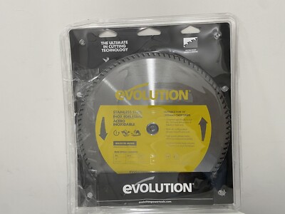 Evolution Power Tools Saw Blade Stainless-Steel 14 in. Dia x 90-Teeth New/Open