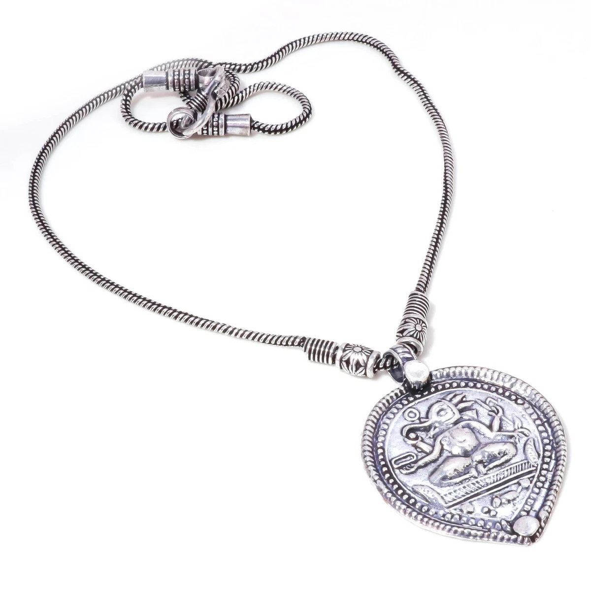 Nice Nepali Bali Loon Design Handmade 925 Sterling Silver Jewelry