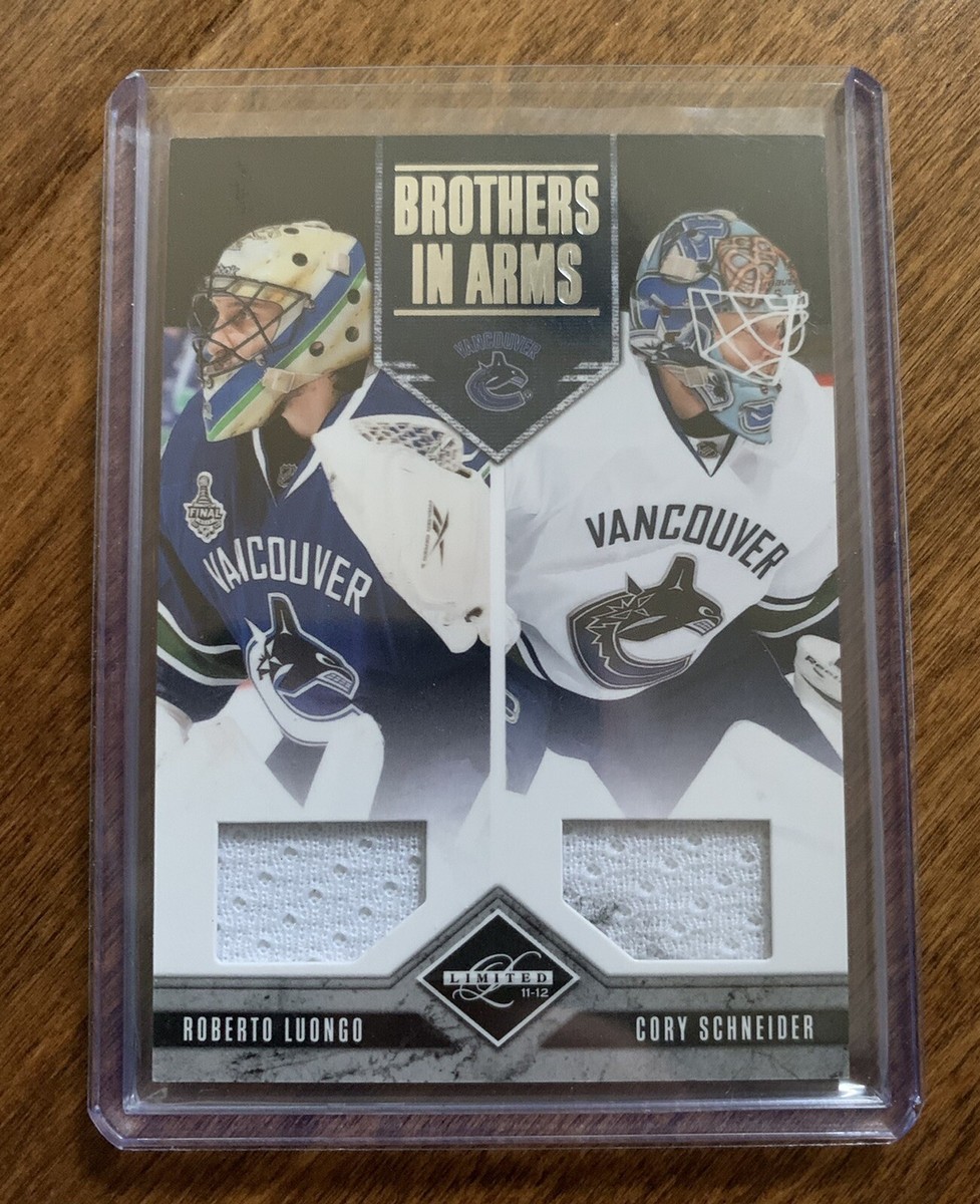 Luongo Schneider Vancouver Canucks 2011 Panini Brothers in Arms