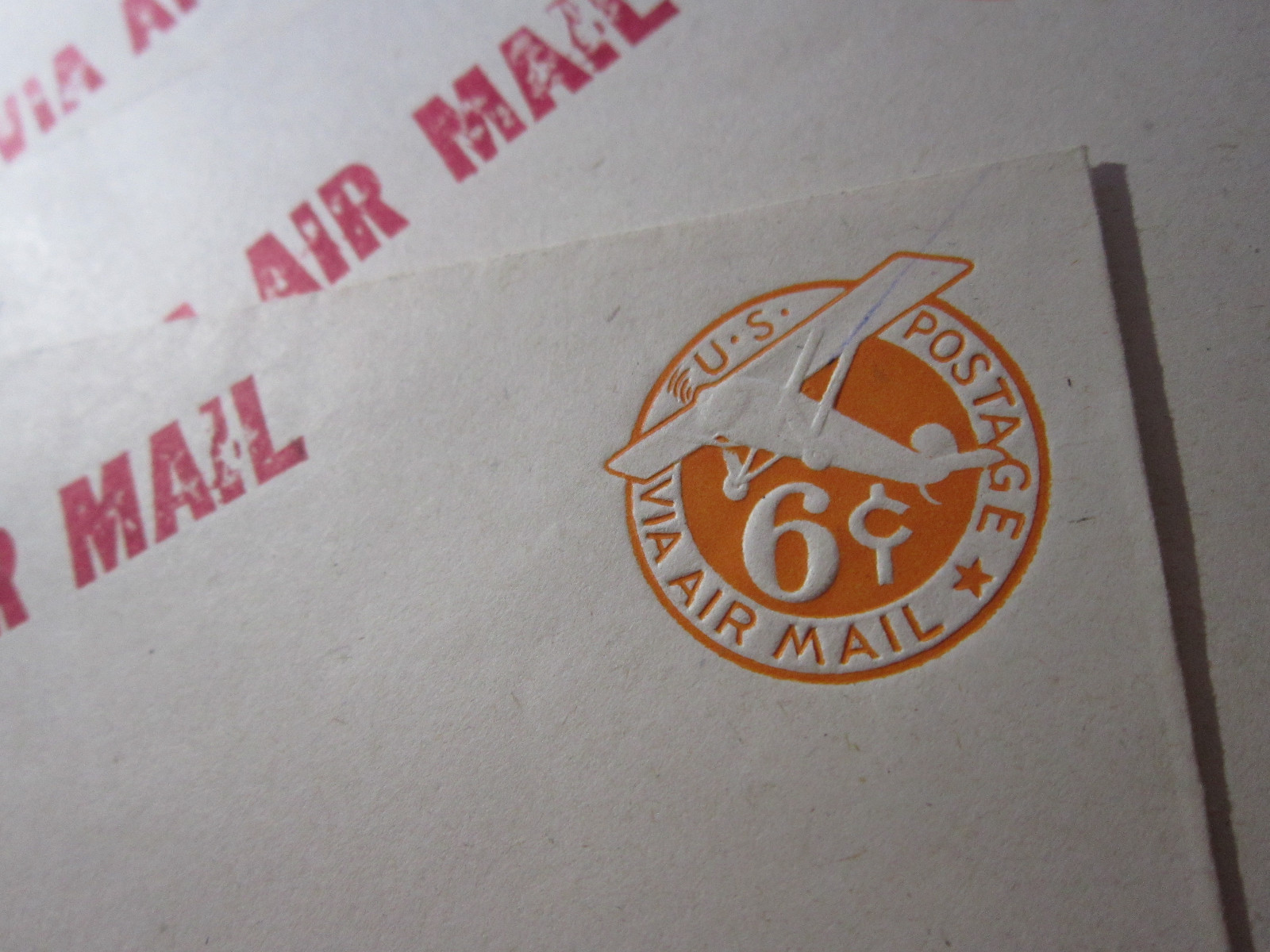 Antique LOT of 5 MILITARY Envelopes Army Postal Unit WWII 40'S 6 cent