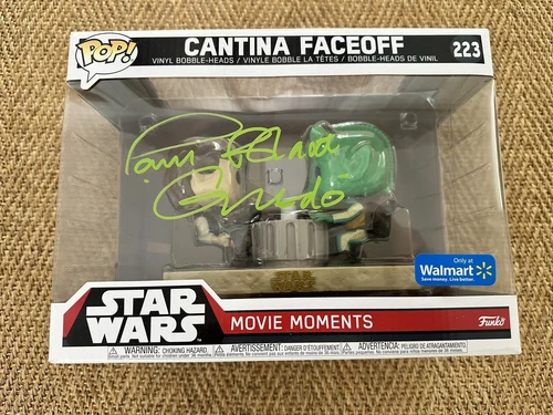 Funko POP Star Wars #223 Cantina Face off - Walmart Excl, Signed Paul Blake