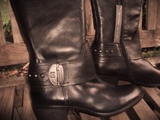 Vince Camuto VC Beatrix Size 8.5M Black Boots NEW W/ Box Original price 248.00