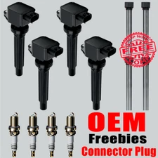 4PCS OEM Ignition coil & Spark Plugs & w/plugs For Suzuki Grand Vitara SX4 UF562