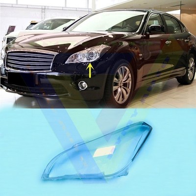  Left Side Clear Headlight Lens Cover+Sealant Glue For INFINITI Q70 2013-2014