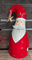 ❤️ Dekorativer Weihnachtsmann Als Zaunhocker Metall Garten Weihnachten❤️