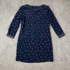 J Crew Dress Womens 4 Polka Dot Silk Sheath Pockets Lined Long Sleeve Classic