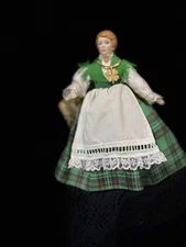 Haunted Doll Vessel Celtic Hearth Guardian Spirit Home Stability Luck W/Necklace