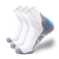 Extra Cushion Compression Socks Men, Coolmax Anti-Blister Padded Heel, Moistu...