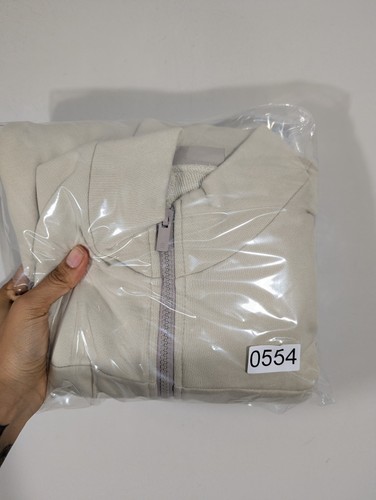 Essentials Fear of God Kids Beige Half Sleeve Full Zip Jacket Sz 14 Streetwear - Picture 7 of 7