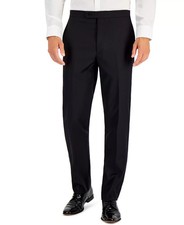 Ralph Lauren Men's Classic Fit Stretch Black Solid Tuxedo Pants 36 W yfe1726
