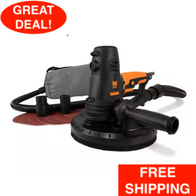 10 Amp Variable Speed Handheld Drywall Sander With Dust Hose And Collection Bag