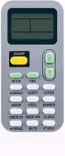 Replace AC Unit Remote Control Compatible with Hessaire Ductless Mini Split AC