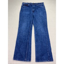 Vintage Levis 517 Orange Tab Mens 34 Bootcut Jeans Medium Wash Denim 20517-0217
