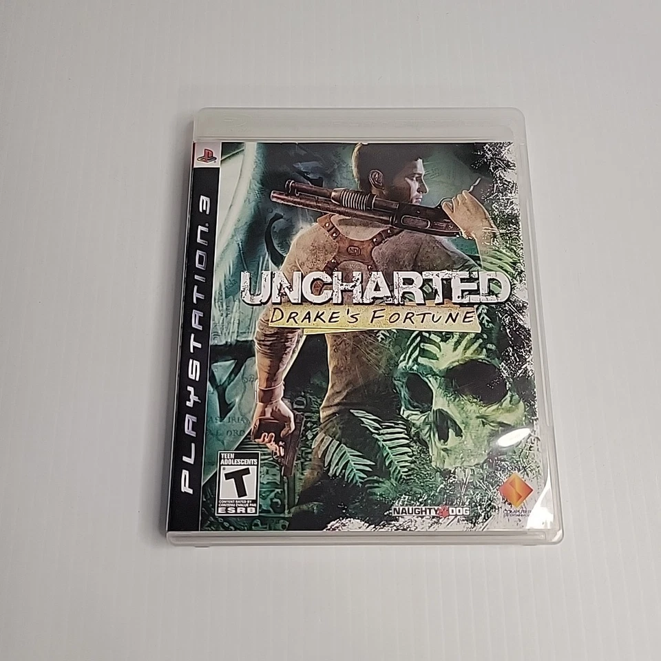 Uncharted: Drake's Fortune (Sony PlayStation 3 PS3, 2007) CIB Completo con Manual Foto 2 de 4