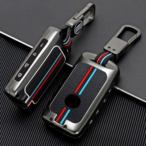 For Mazda 3 CX5 CX9 CX30 CX50 CX90 MX30 Meatal Key Case Fob Cover Key Ring Chain - Picture 10 of 11