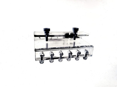 Soft Tube Halterung für Dosierpumpe 6 Röhren Acryl Aquarium Schlauchhalter Clip