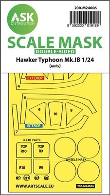 Art Scale Kit 200-M24006 - 1:24 Hawker Typhoon Mk.IB double-sided express masks