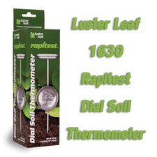 Luster Leaf 1630 Rapitest Dial Soil Thermometer Stainless Steel Temperature