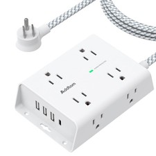 Surge Protector Power Strip - 8 Widely Outlets with 4 USB Ports 1 USB C Outle...