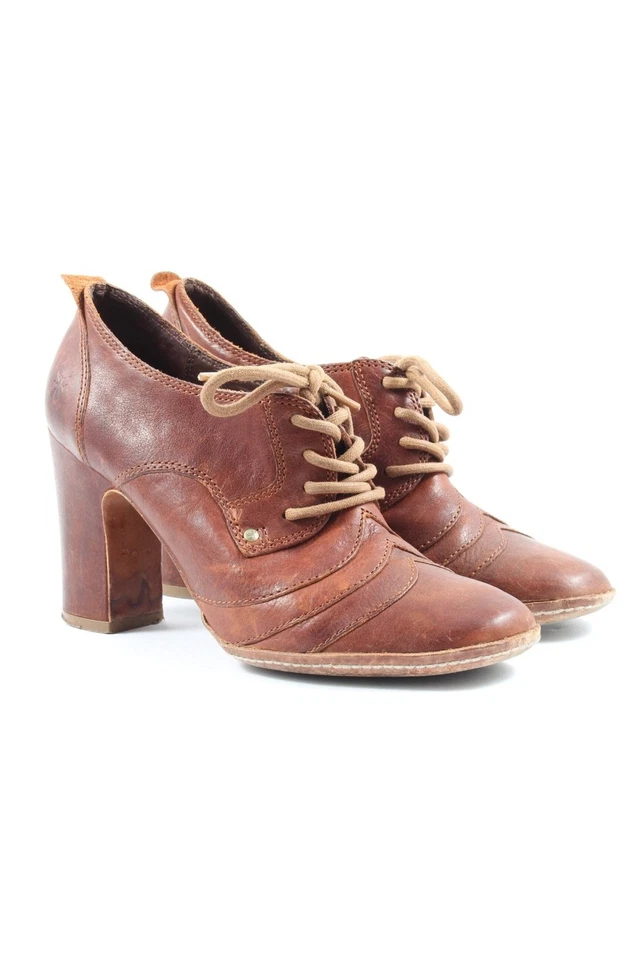FRYE Tacones con cordones Mujeres Tacones Talla EU 37 marrón look casual - Imagen 4 de 4