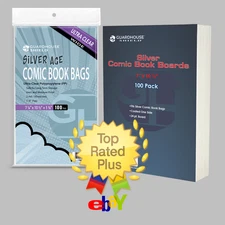 Comic Book Bags/Sleeves & Backing Boards Combo Set - Silver Age -You Pick Amount