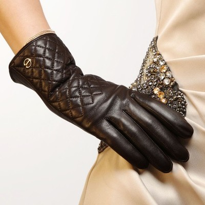 Ladies Woman Genuine Nappa Leather Gloves On Sale #EL014PC