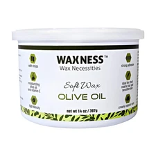 Wax Necessities Waxness Depilatory Soft Wax Creamy Olive Oil 14 Ounces