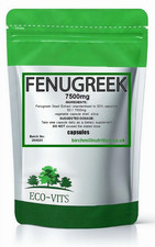 Fenugreek 7500mg Capsules – High Strength 50:1 Extract 50% Saponins