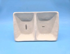 Rae Dunn By Magenta Ceramic Divided Desk Organizer With Paper Clip