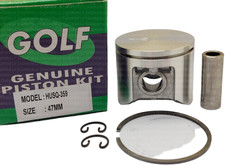 HUSQVARNA 359 JONSERED 2159 PISTON KIT Ø 47 MM (GOLF),OEM 537157202 (576472202)
