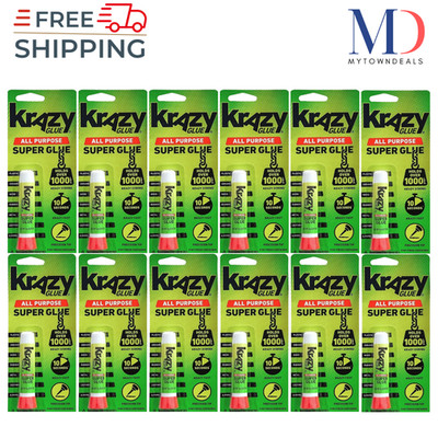 Krazy Glue Original All-Purpose Instant Adhesive   12 Pack