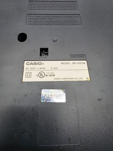CASIO DR-210TM Printing Calculator 12-Digit Large Display Heavy Duty - Picture 8 of 11