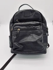 STONE MOUNTAIN LEATHER Backpack Unisex Brown MultiPockets Zipper Spacious Rugged