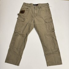 Wrangler Riggs Workwear Men  s 34x32 Ripstop Cargo Pants Chino Utility Carpenter
