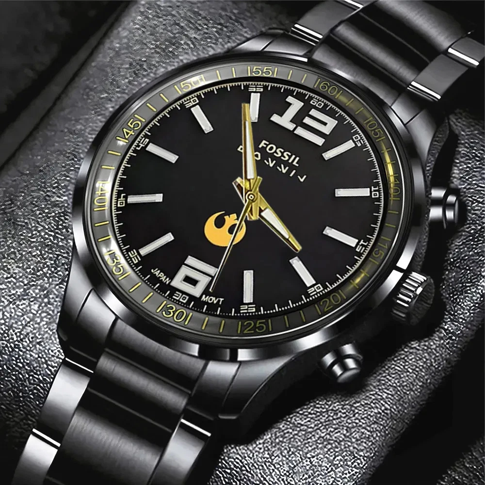 Star Wars Black Stainless Steel Watch