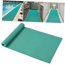 Drainage Non-Slip Floor Mat 3x5 FT, Heavy-Duty PVC Roll, Custom 3FT x 5FT Green