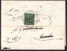 Italy Modena, recommended 1853 with 25 c. on the back - IA58