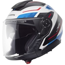 Motorrad Jethelm Schuberth J2 Sigma weiß/bla...