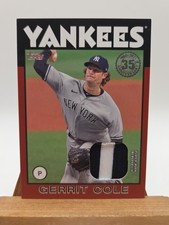 Gerrit Cole 2021 Topps Relic 19/25 Red 1986