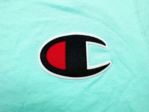Champion Shirt Gr. 2XL bestickt Grafik Logo Schriftzug Aqua Blau NEU Neu mit Etikett - Bild 4 von 6