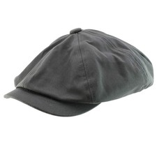 XXL Oversized Cotton Newsboy Cap Hat XX-Large Dark Grey