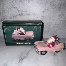 Cruisin Santa Santa In His Pretty Pink Cadillac-American Greetings Ornament 1993