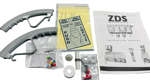 Zep ZDS Dilution Solution Kit - Manual, Metering Tips & Mounting Hardware Bag  
