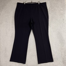 Susan Graver Liquid Knit Pull On Pant XL Blue...