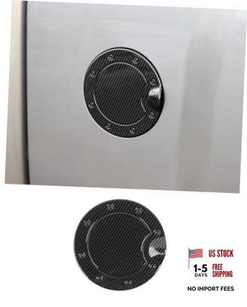 Fuel Gas Filler Tank Door Cap Cover Compatible with 2007-2013 Carbon Fiber(B)