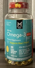 Member's Mark 360mg Omega-3  Fish Oil Mini Softgels 300 Count EXP 1/2027