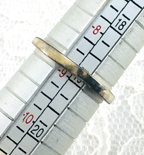 Ring Diamond Shape Amethysts set with White Rhinestones in Gold Tone Vintage - Picture 7 of 9