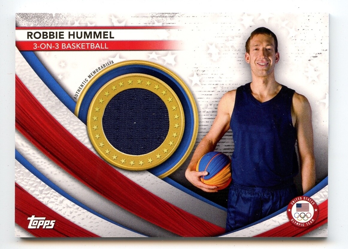 Robbie Hummel (2) 2020 / 2021 Topps Olympics SHIRT RELIC Lot - RH USA Basketball
