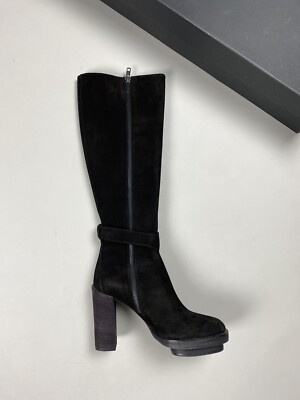 靴 Ann Demeulemeester Suede Long Boots New! Ann Demeulemeester ladies suede over the knee heeled boots